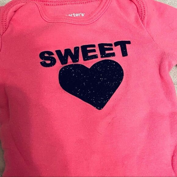 Carter’s | Sweet ❤️ Glitter Onesie - Picture 2 of 3